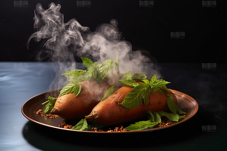 红薯地瓜美食杂粮摄影图