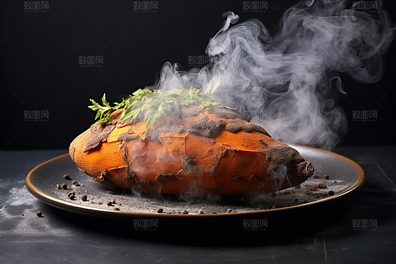 红薯地瓜黄心地瓜杂粮摄影图
