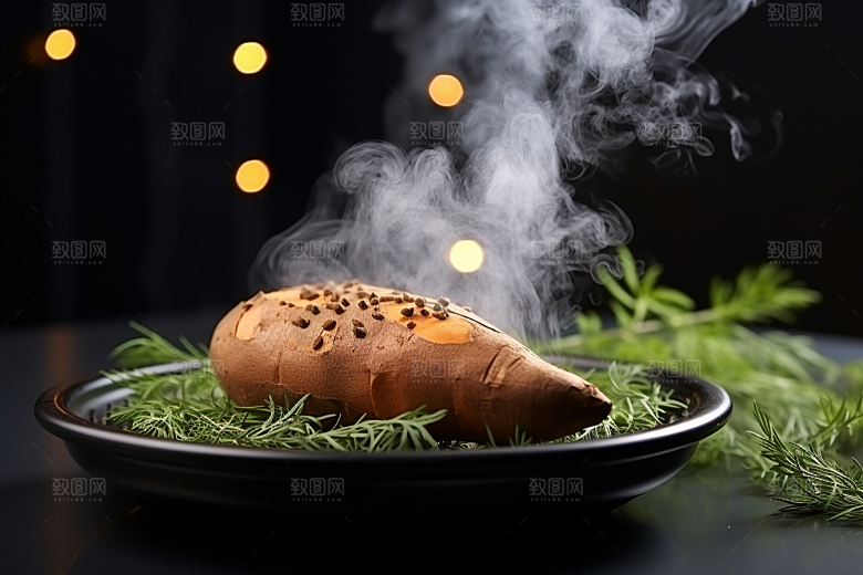 红薯地瓜杂粮食材摄影图