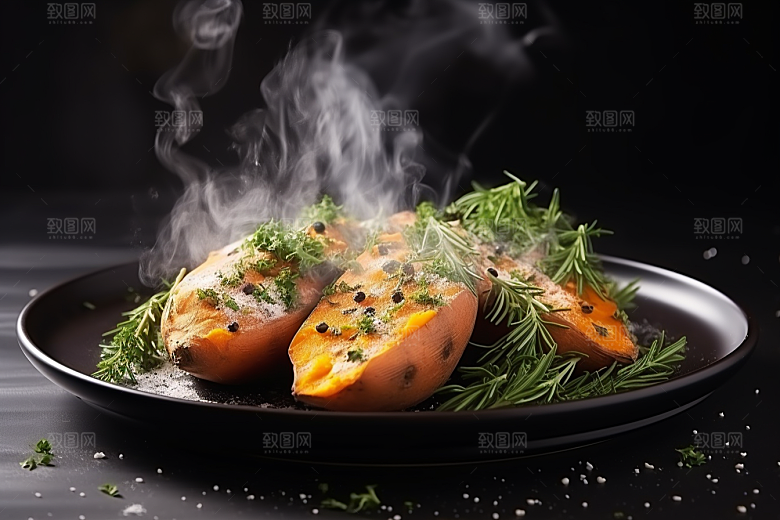 红薯地瓜高清食材摄影图