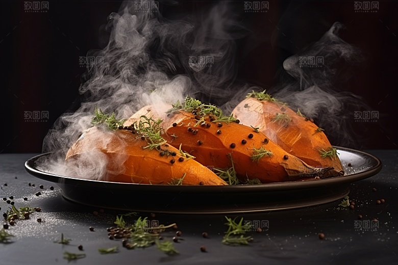 红薯地瓜黄心地瓜淀粉摄影图