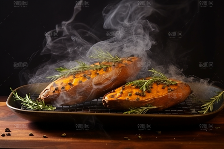 红薯地瓜山芋主食摄影图