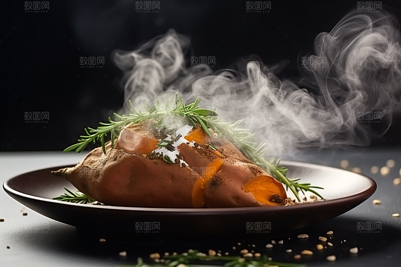 红薯地瓜山芋杂粮摄影图