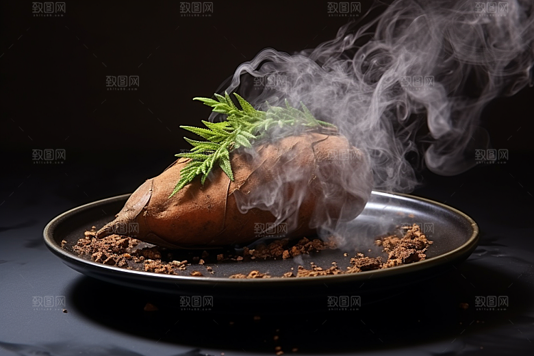 红薯地瓜黄心地瓜碳水摄影图