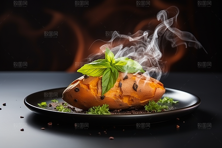 红薯地瓜主食杂粮摄影图