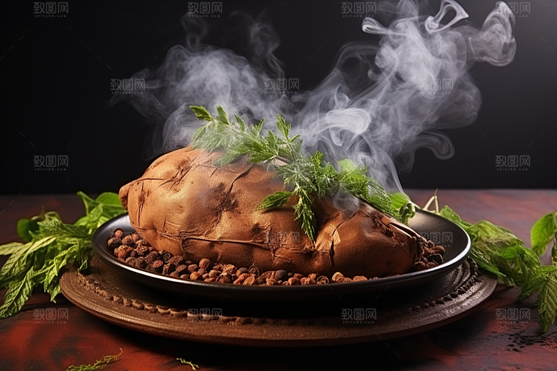 红薯地瓜美食淀粉摄影图