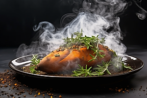 红薯地瓜山芋食材摄影图