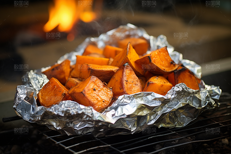 红薯地瓜黄心地瓜食材摄影图