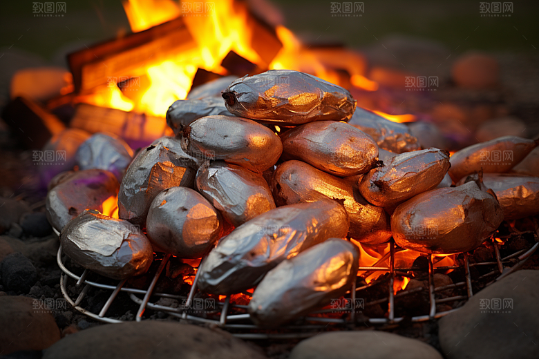 红薯地瓜杂粮美食摄影图