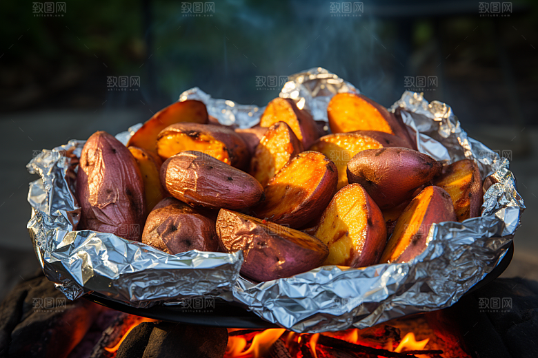 红薯地瓜食材高清摄影图