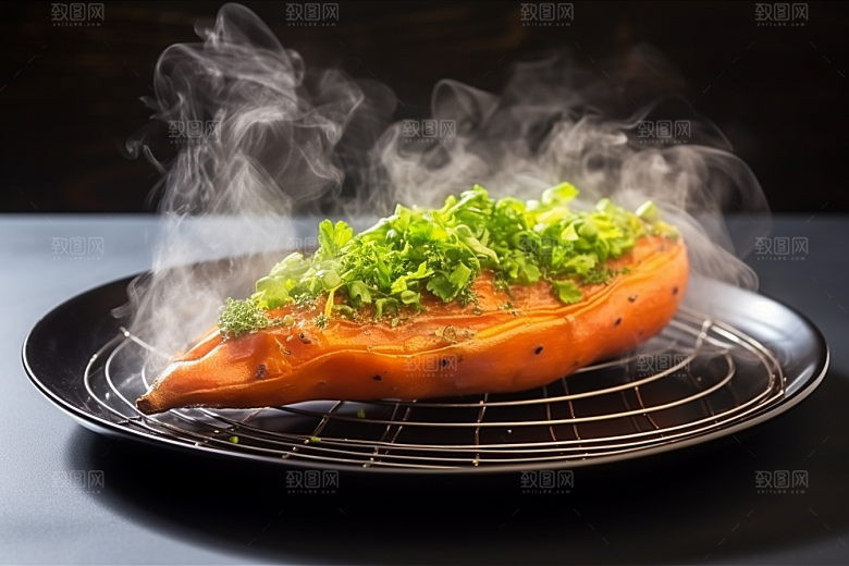 红薯地瓜美食主食摄影图