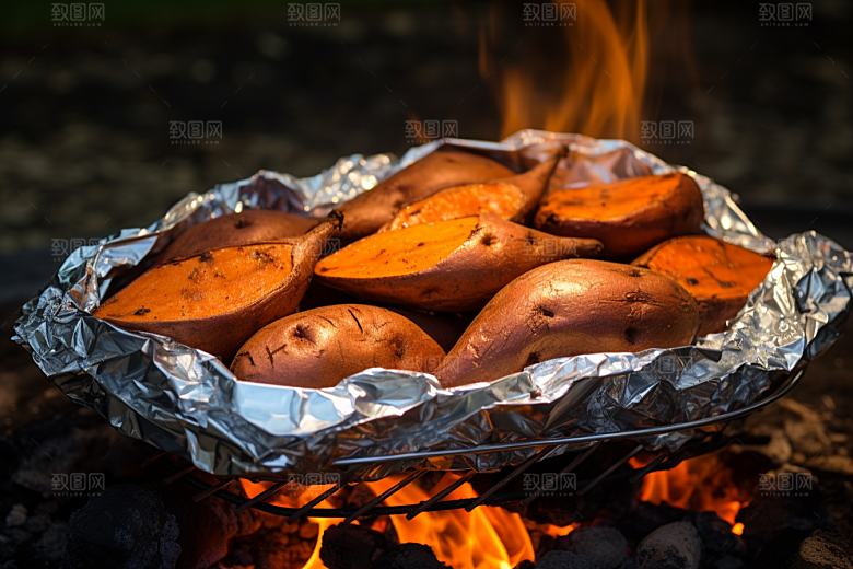 红薯地瓜高清食材摄影图