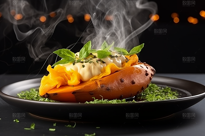 红薯地瓜主食山芋摄影图