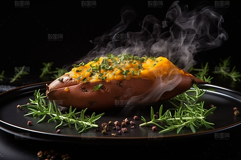 红薯地瓜高清食材摄影图