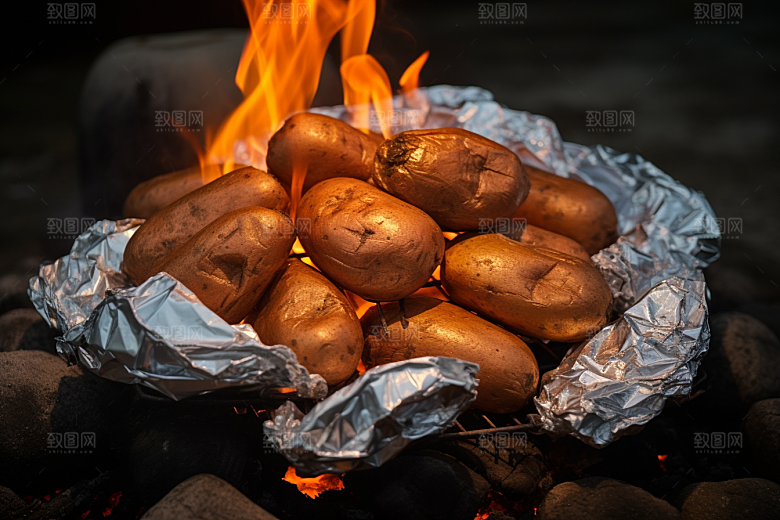 红薯地瓜主食黄心地瓜摄影图