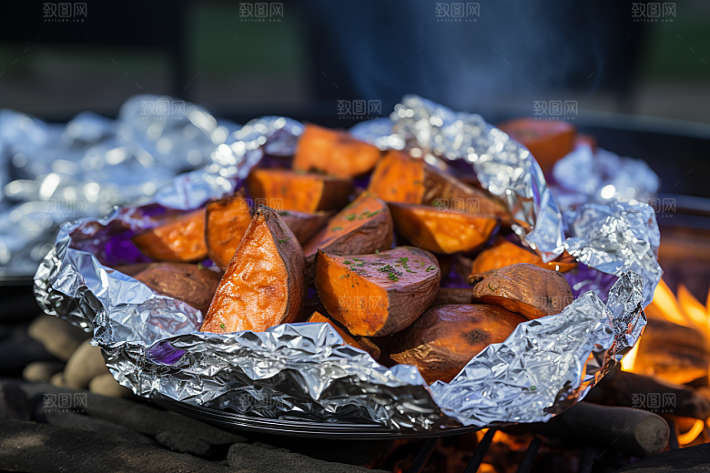 红薯地瓜山芋主食摄影图