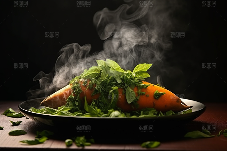 红薯地瓜黄心地瓜山芋摄影图