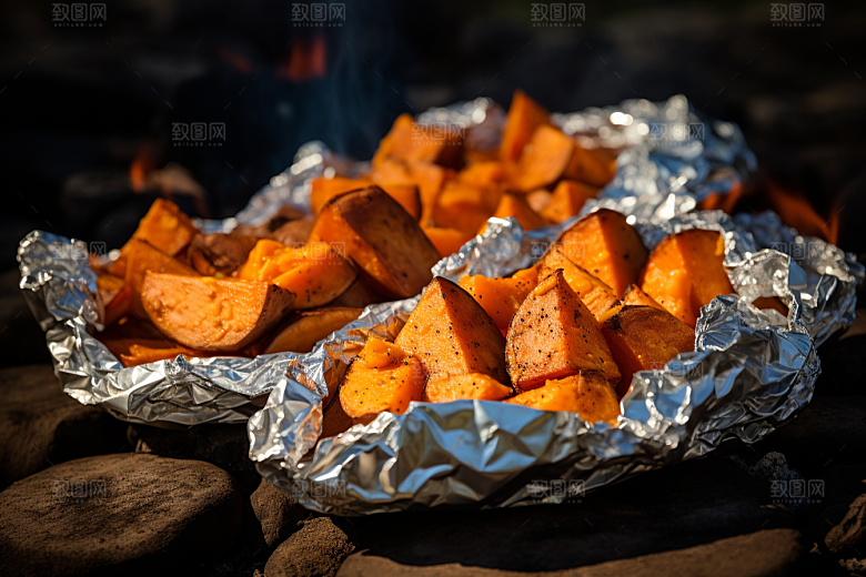 红薯地瓜美食淀粉摄影图