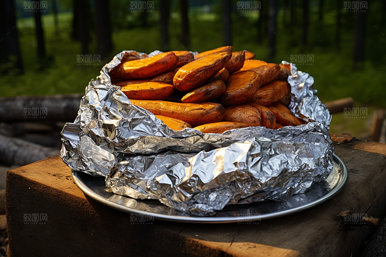 红薯地瓜杂粮食材摄影图