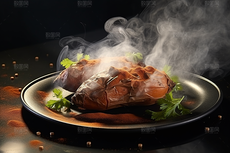 红薯地瓜黄心地瓜山芋摄影图