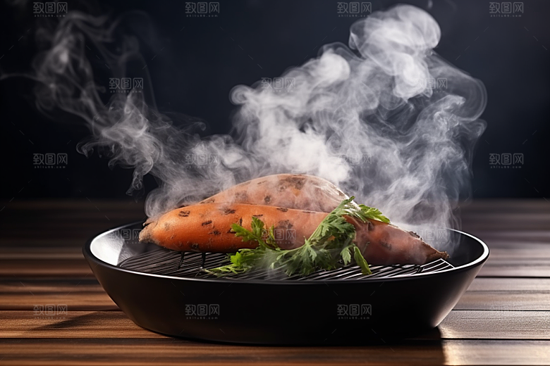 红薯地瓜碳水山芋摄影图