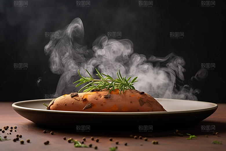 红薯地瓜美食淀粉摄影图