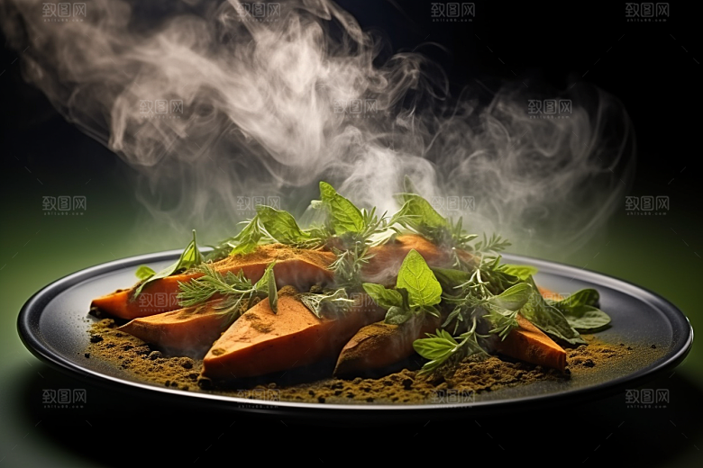 红薯地瓜美食食材摄影图