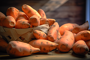红薯山芋高清摄影图