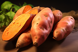 红薯碳水粗粮摄影图