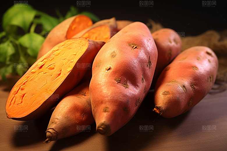 红薯碳水粗粮摄影图