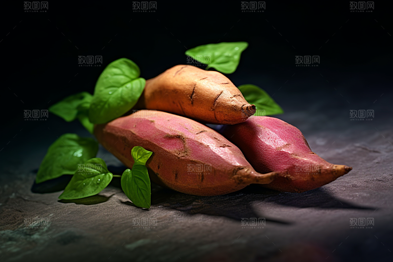 红薯高清食材摄影图