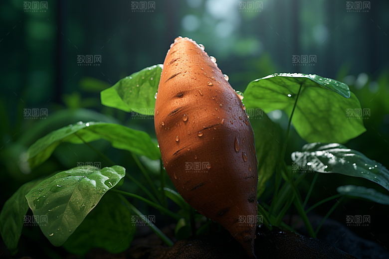 红薯食材高清摄影图