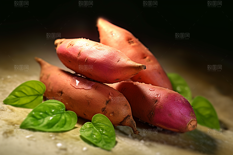 红薯山芋番薯摄影图