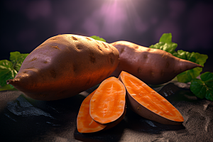 红薯干粮食材摄影图
