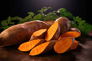 红薯粗粮碳水摄影图