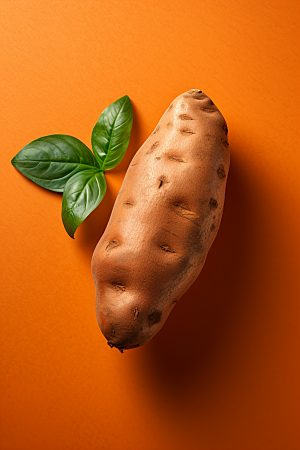 红薯番薯干粮摄影图