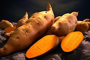 红薯山芋番薯摄影图