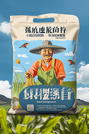 农产品包装袋乡村振兴食品素材