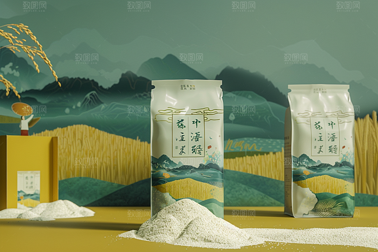 农产品包装袋有机食品素材