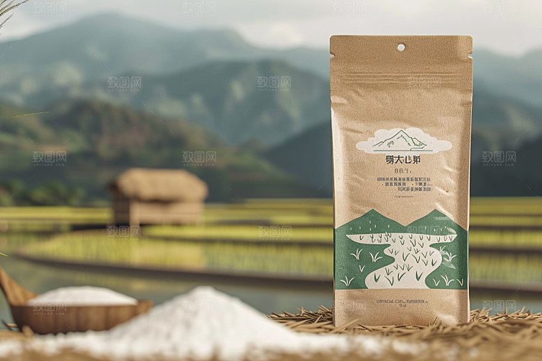 农产品包装袋粮食大口袋素材