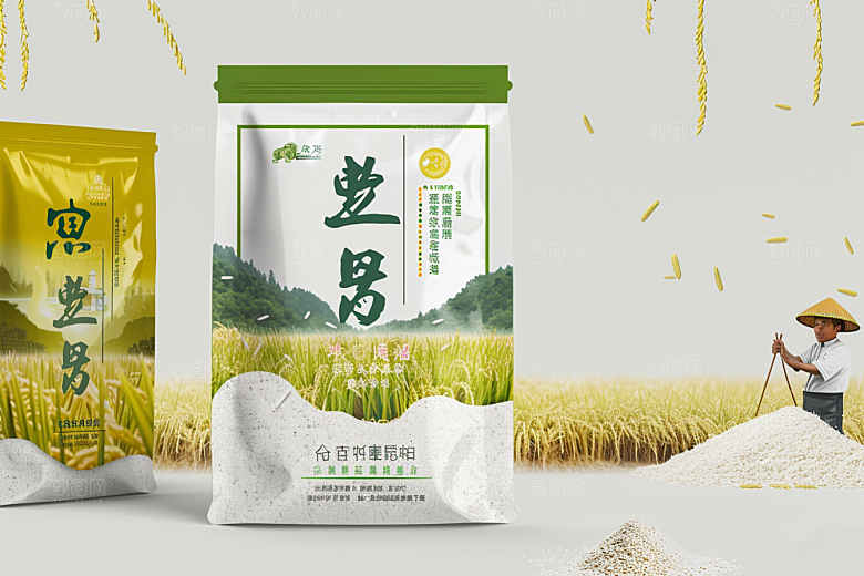 农产品包装袋粮食食品素材