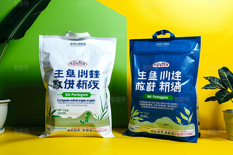 农产品包装袋粮食样机素材