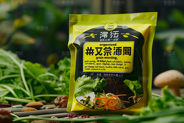 农产品包装袋高清包装设计素材