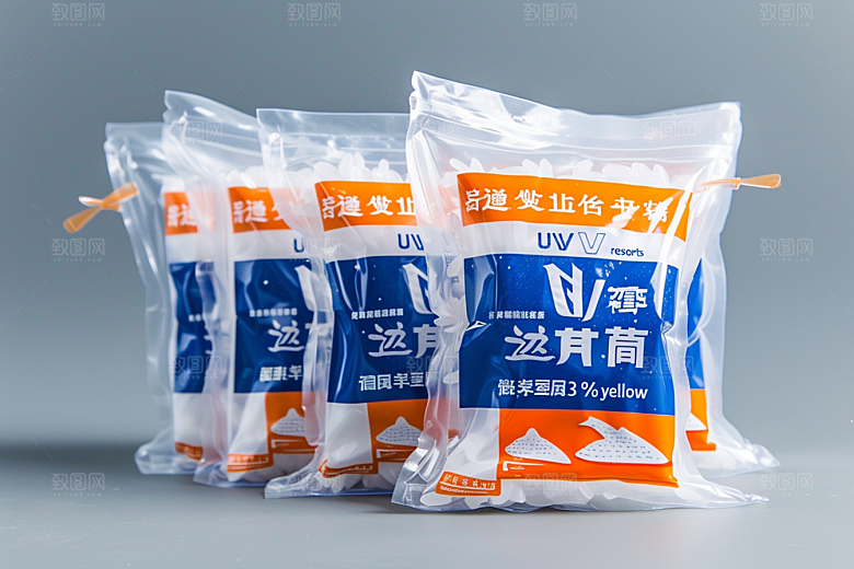 农产品包装袋包装设计样机素材