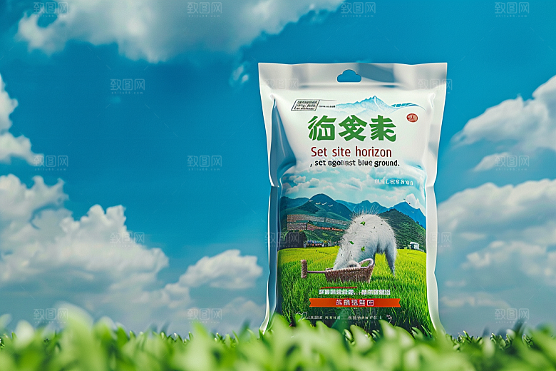 农产品包装袋样机大口袋素材