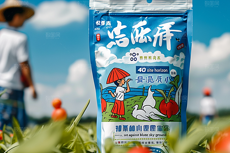 农产品包装袋粮食包装设计素材