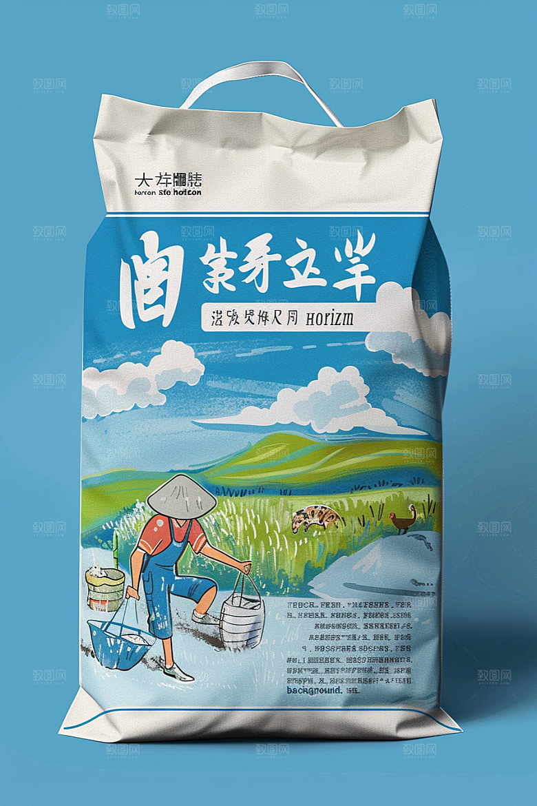 农产品包装袋包装设计粮食素材