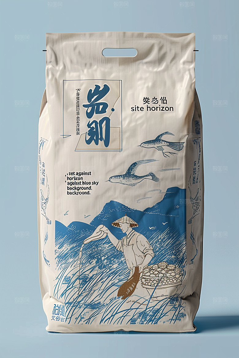 农产品包装袋食品大口袋素材