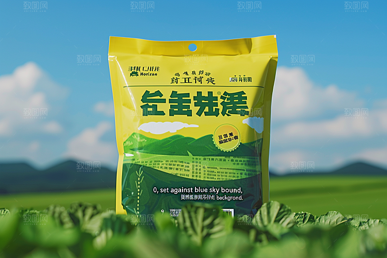 农产品包装袋乡村振兴包装设计素材