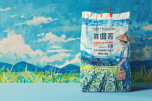 农产品包装袋样机乡村振兴素材